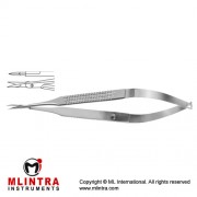 Vannas Micro Scissor Straight Stainless Steel, 12 cm - 4 3/4"